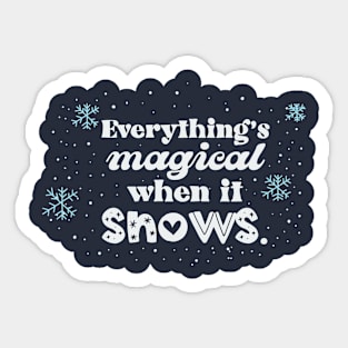 Snowy Weather Sticker